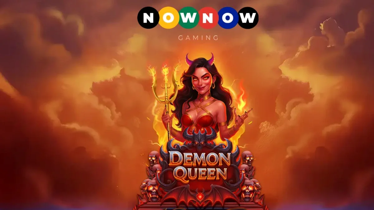 Demon Queen slot machine interface with gothic and hellish theme