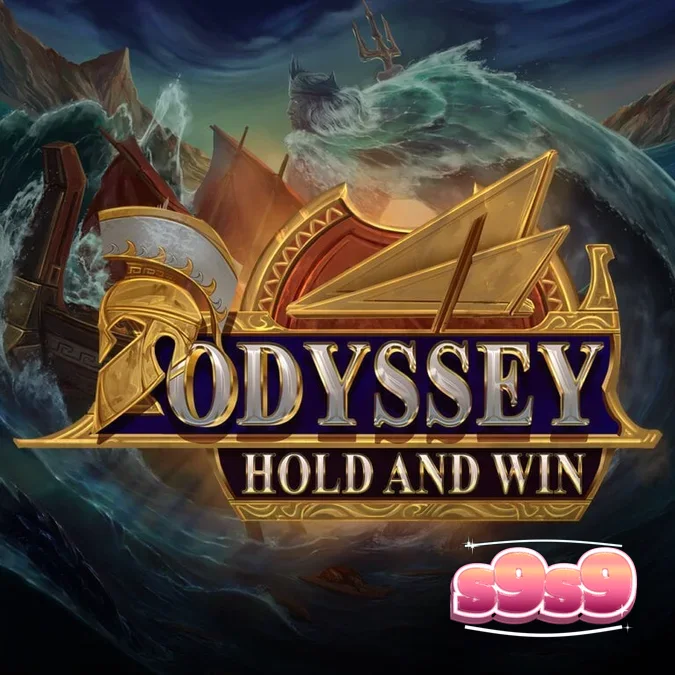 Tampilan grid 4x4 pada slot Odyssey Hold and Win dengan tema mitologi Yunani